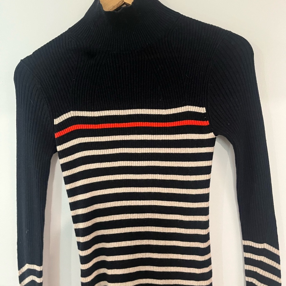 Rag & Bone Ribbed Turtleneck Sweater Dress